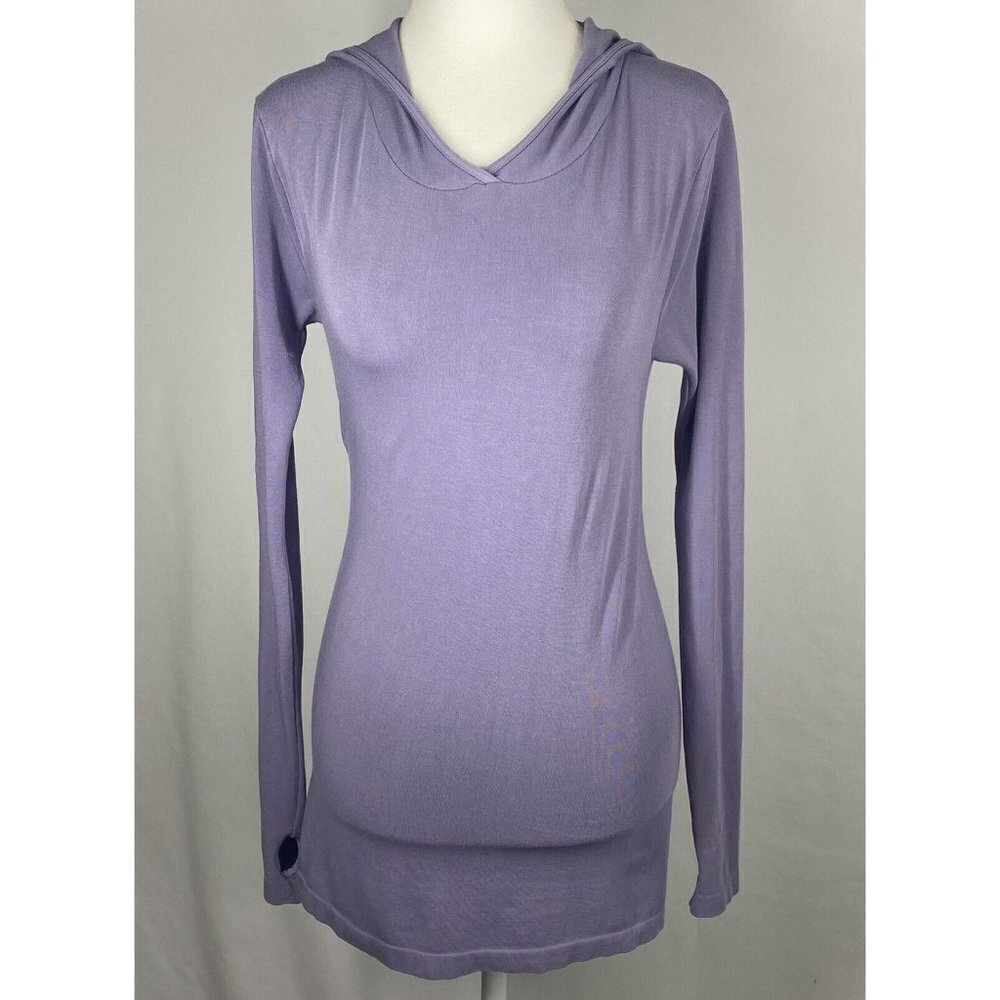Free People Movement Long Sleeve T Shirt Hooded Sz XS Lavender